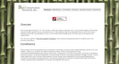Desktop Screenshot of birdconservationresearch.org
